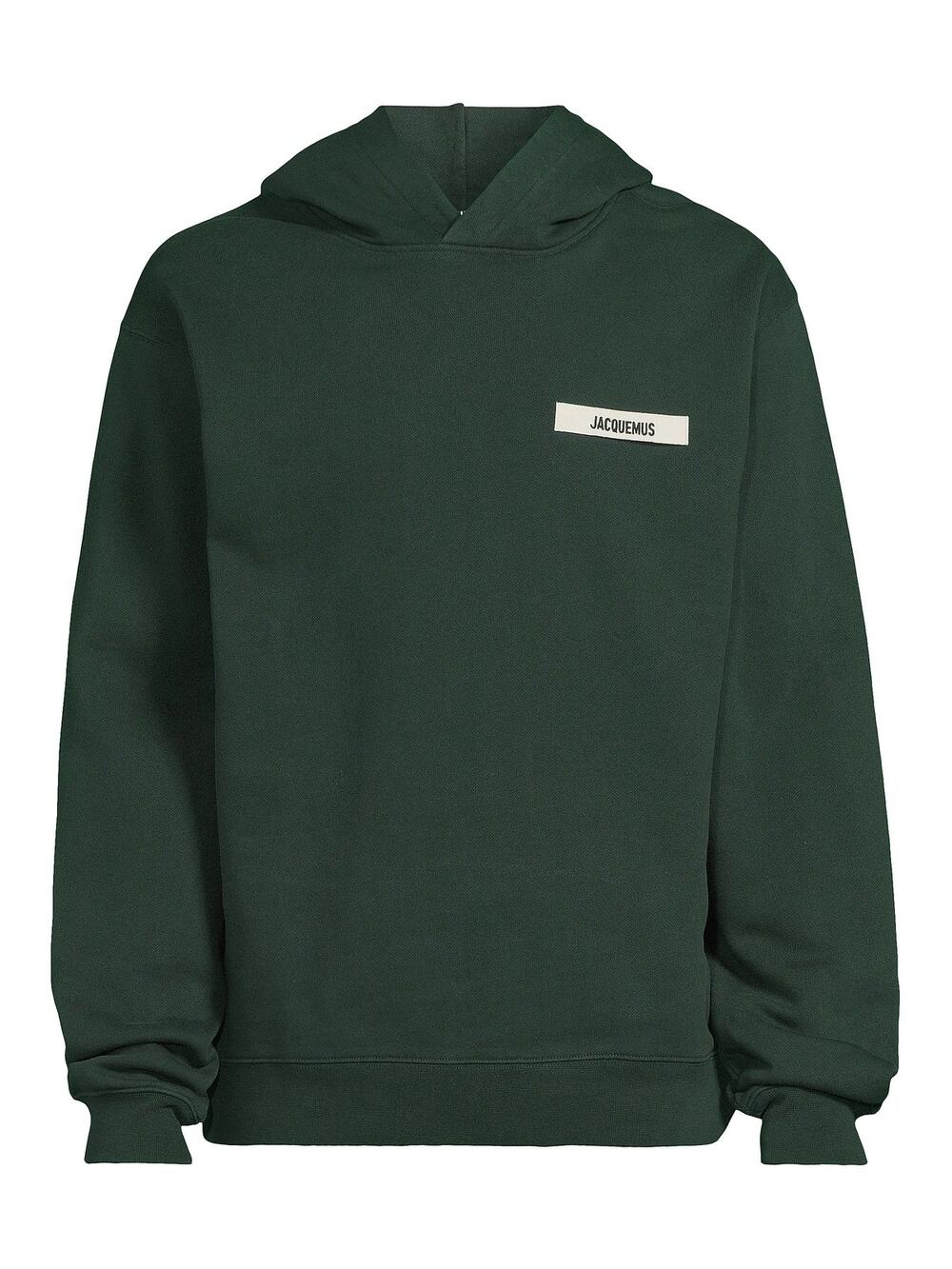 Jacquemus Grosgrain Long-Sleeve Cotton Hoodie - M